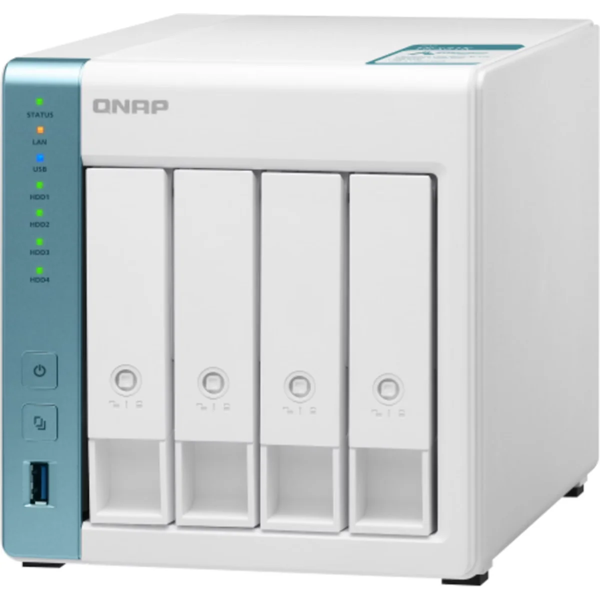 NAS QNAP TS-431K - 4 Baías - 1.7GHz 4-core - 1GB RAM