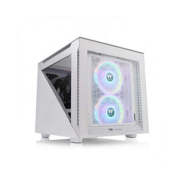 Thermaltake Caixa Pc Divider 200 Tg Snow Micro Tower Housing Branco - CA-1V1-00S6WN-00