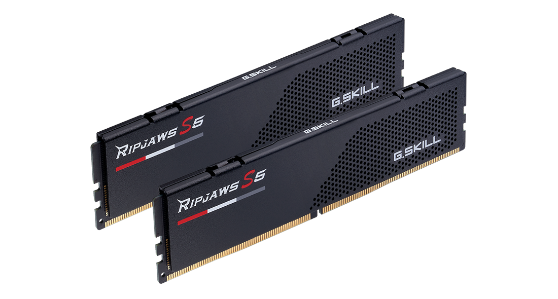 G.Skill Ripjaws S5 - DDR5 - kit - 64 GB: 2 x 32 GB - DIMM 288-pin - 6000 MHz / PC5-48000 - unbuffered