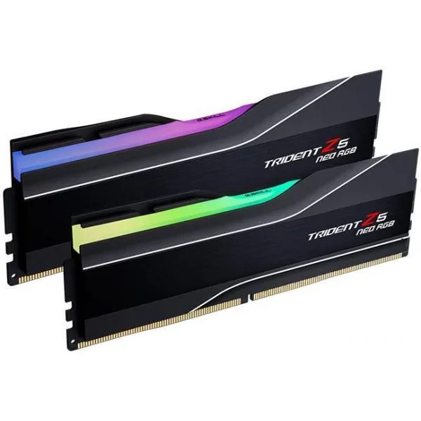 Memória RAM G.Skill Kit 32GB (2 x 16GB) DDR5 6400MHz Trident Z5 Neo RGB CL32 Black F5-6400J3239G16GX2-TZ5NR