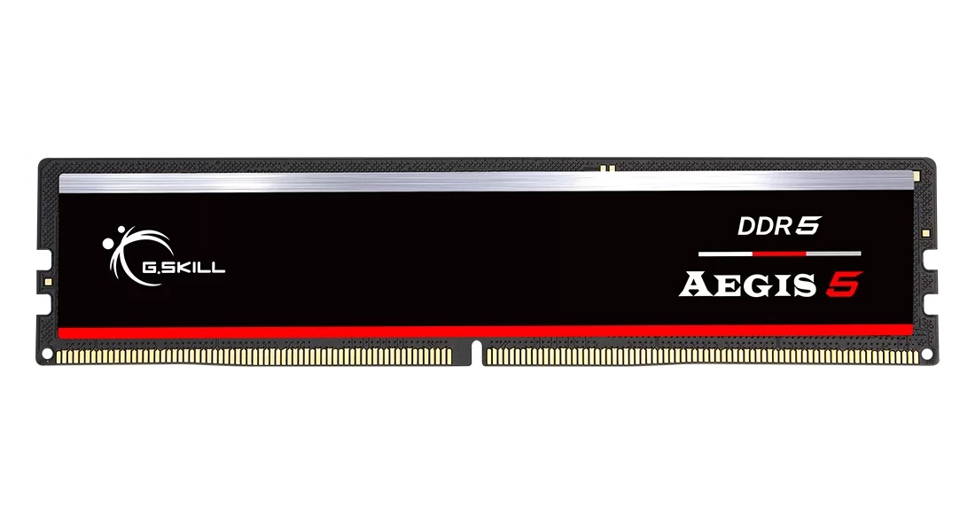 Memória RAM G.SKILL 16GB (1x16GB) Aegis 5 DDR5-5200 CL40-40-40-83 1.10V Intel XMP / AMD EXPO