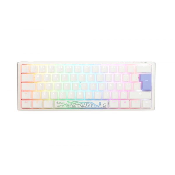 Ducky Teclado ONE 3 Classic Mini 60% Pure White, Hot-swappable, MX-Silver, RGB, PBT - Mecânico (ES) - DKON2161ST-PESPDPW