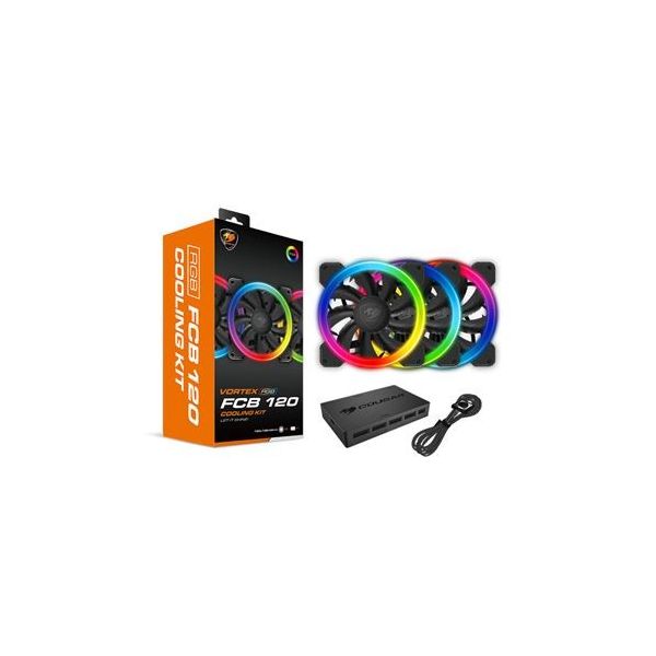 Ventoinha para Pc COUGAR Gaming Vortex RGB FCB 120 | Preto