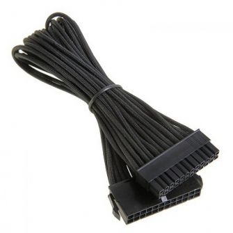 BitFenix 24-Pin ATX Sleeved Black / Black 30cm