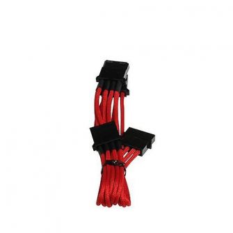 BitFenix Molex para 3x Molex Sleeved Red / Black 55cm