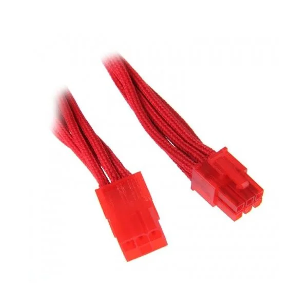 BitFenix 6 Pin PCIe 45cm sleeved red/red - BFA-MSC-6PEG45RR-RP
