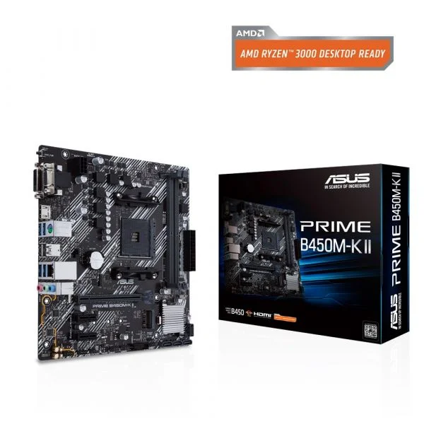 MB ASUS PRIME B450M-K II AMD AM4 B450 2DDR4 USB 3.1 M.2 D-SU