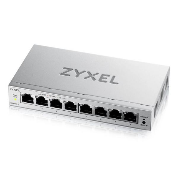 Zyxel Switch 8 Portas GS1200-8V3