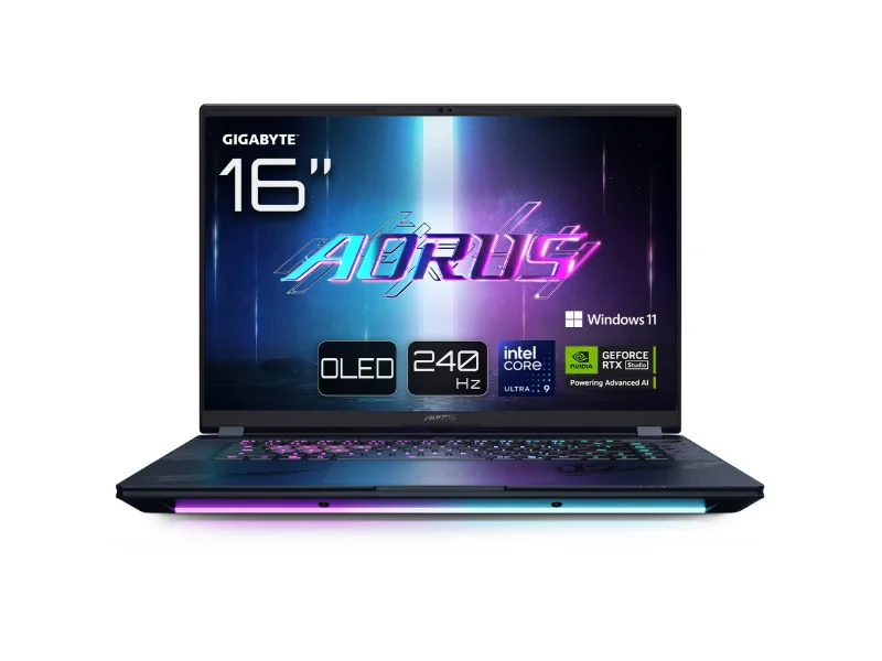 Portátil Gigabyte AORUS Master 16 BYHC5PTE64SP 16″ Ultra 9 275HX 32GB DDR5 1TB RTX 5080 OLED 240Hz W11 Pro