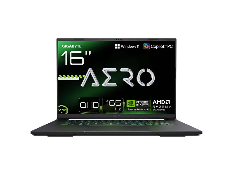 Portátil Gigabyte AERO X16 1VH93PTC64AH 16″ Ryzen AI 7 350 32GB DDR5 1TB RTX 5060 QHD+ 165Hz W11