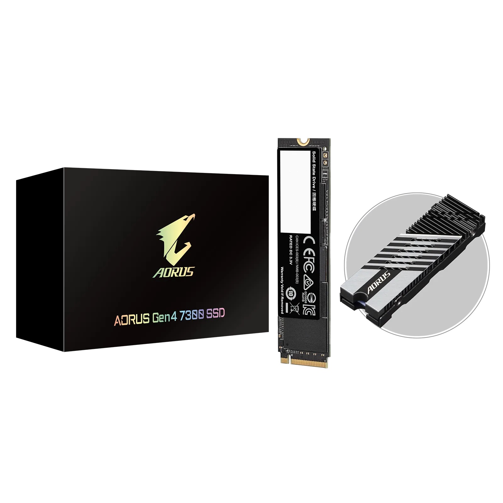 SSD Gigabyte 2TB AORUS GEN4 7300/7300E M.2 PCIe NVMe 4.0 3D TLC NAND