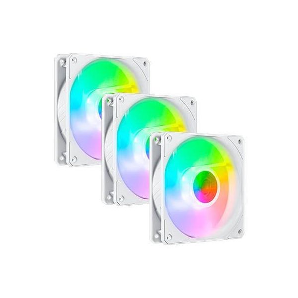 Ventilador 120x120 Coolermaster Sickleflow120 Argb Wh X3
