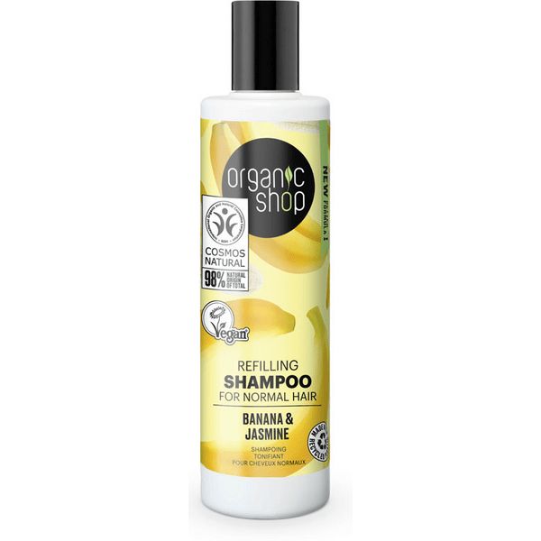 Organic Shop Banana Refillin Shampoo Cabelos Normais 280ml