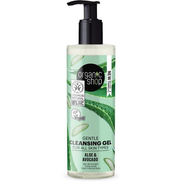 Organic Shop Gel de Limpeza Corporal Aloe e Abacate Todo Tipo de Peles 200ml