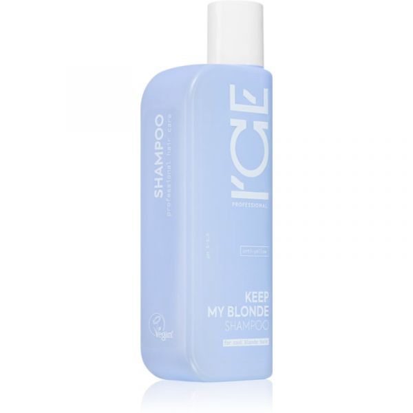 Natura Siberica Ice Professional Keep My Blonde Shampoo Neutralizante Dos Tons Amarelos para Cabelo Exposto à Poluição 250ml