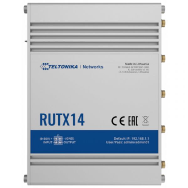 Teltonika Roteador Industrial RUTX14 LTE CAT12 Dual-band