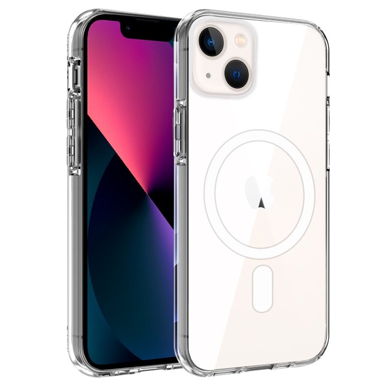 Capa Silicone Magnética iPhone 13 Mini Transparente
