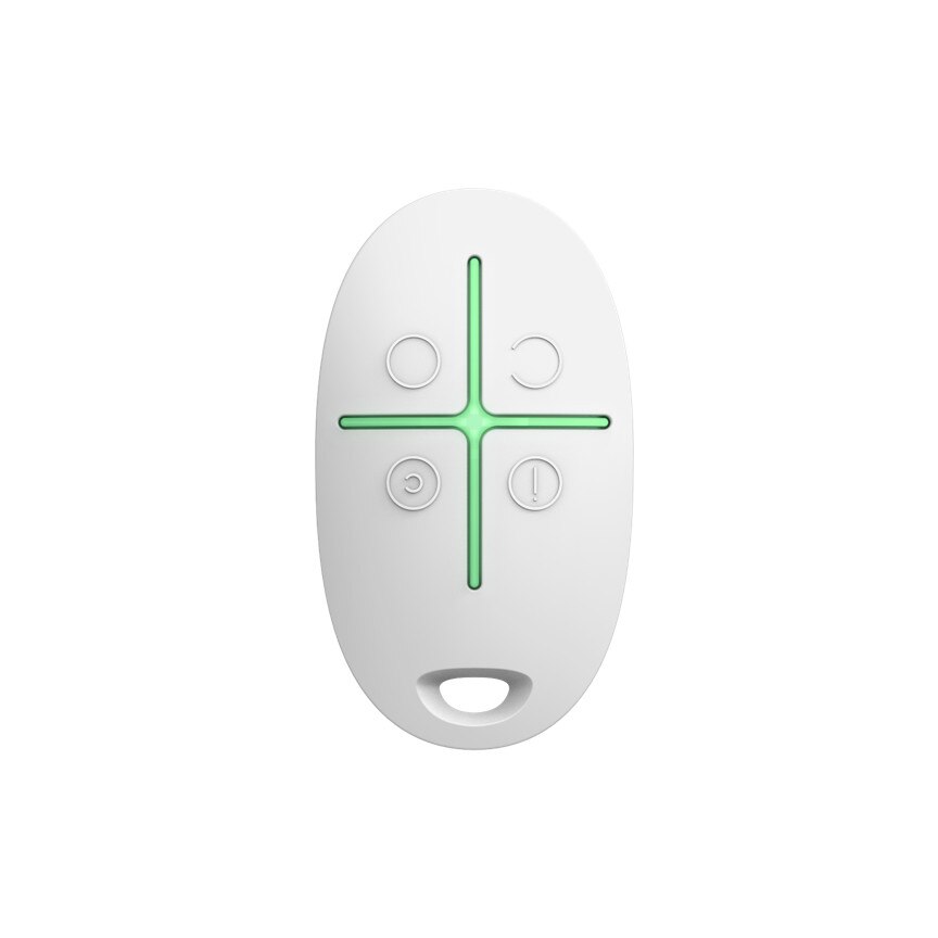 Ajax Comando multifuncional à distância Jeweller branco - SpaceControl Key Fob