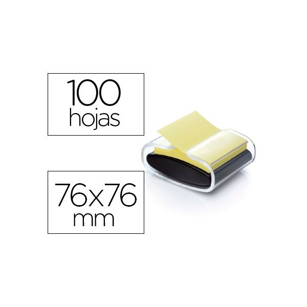 Post-it Dispensador Super Sticky Z-notes 76 x 76 mm Preto 90 Fls Un. - 389136