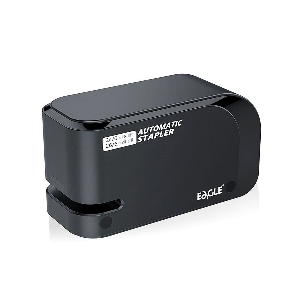 Agrafador El trico 24/6 20 Folhas Eagle Preto