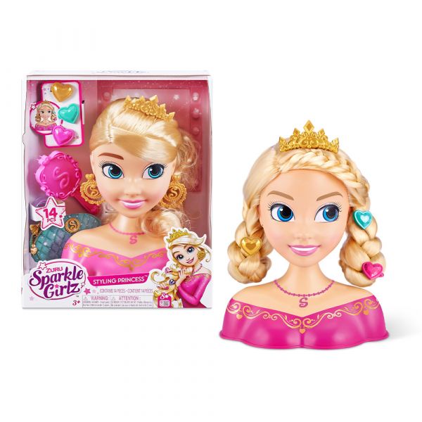 Sparkle Girlz Busto Styling Princess 14 Peças