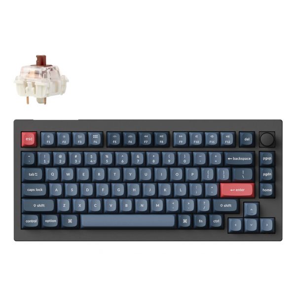Teclado Keychron V1 Max Sem Fios Preto