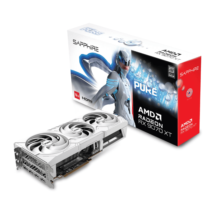 Placa Gráfica Sapphire AMD Radeon RX 9070 XT Pure OC 16GB GDDR6