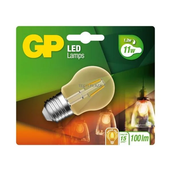 GP Batteries Lighting LED Mini Globus Gold E27 2W (25W), Filament - 745GPMGL080596CE
