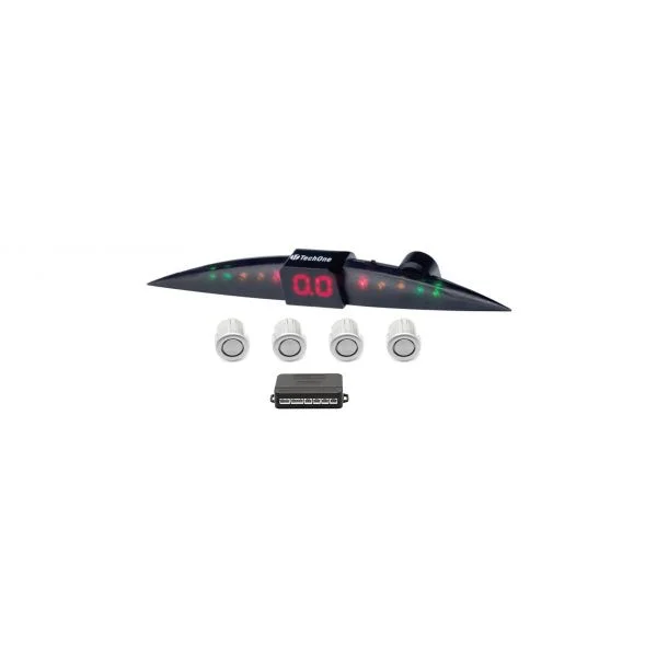 Tech One Sensores Estacionamento C/display Prime Prata Prata - 21.002246