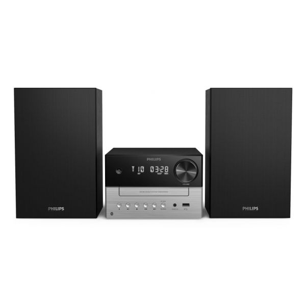 Philips Microcadena TAM3205M2/77 CD/USB/FM/Bluetooth 2.0 20W Audio In Preto
