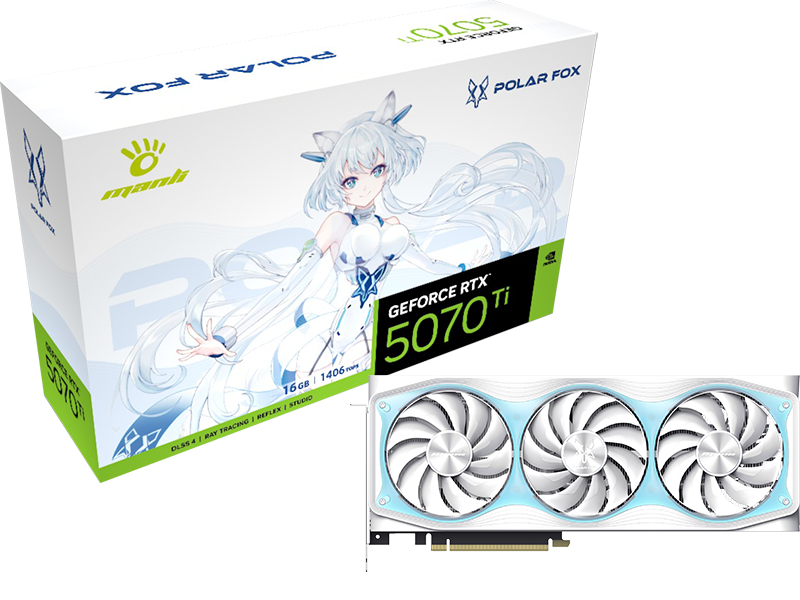 Manli GeForce RTX 5070 TI 16GB Polar Fox OC
