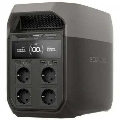 EcoFlow Delta Pro 3 Estação de Energia Portátil 4096Wh 4000W Cinzento