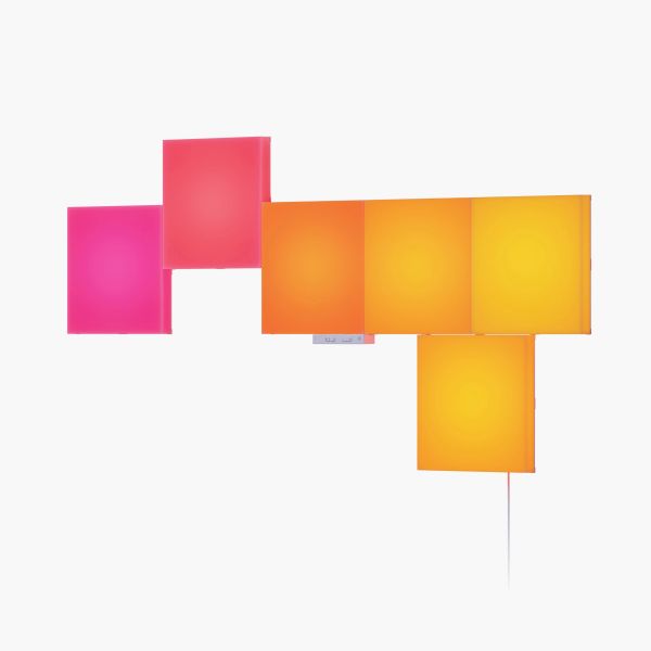 Nanoleaf Painéis de Luz Big Squares Starter Kit 6 Painéis