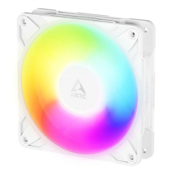 Arctic Cooling P12 Pro Reverse A-RGB Ventoinha 120mm Branca 4 Pinos PWM PST