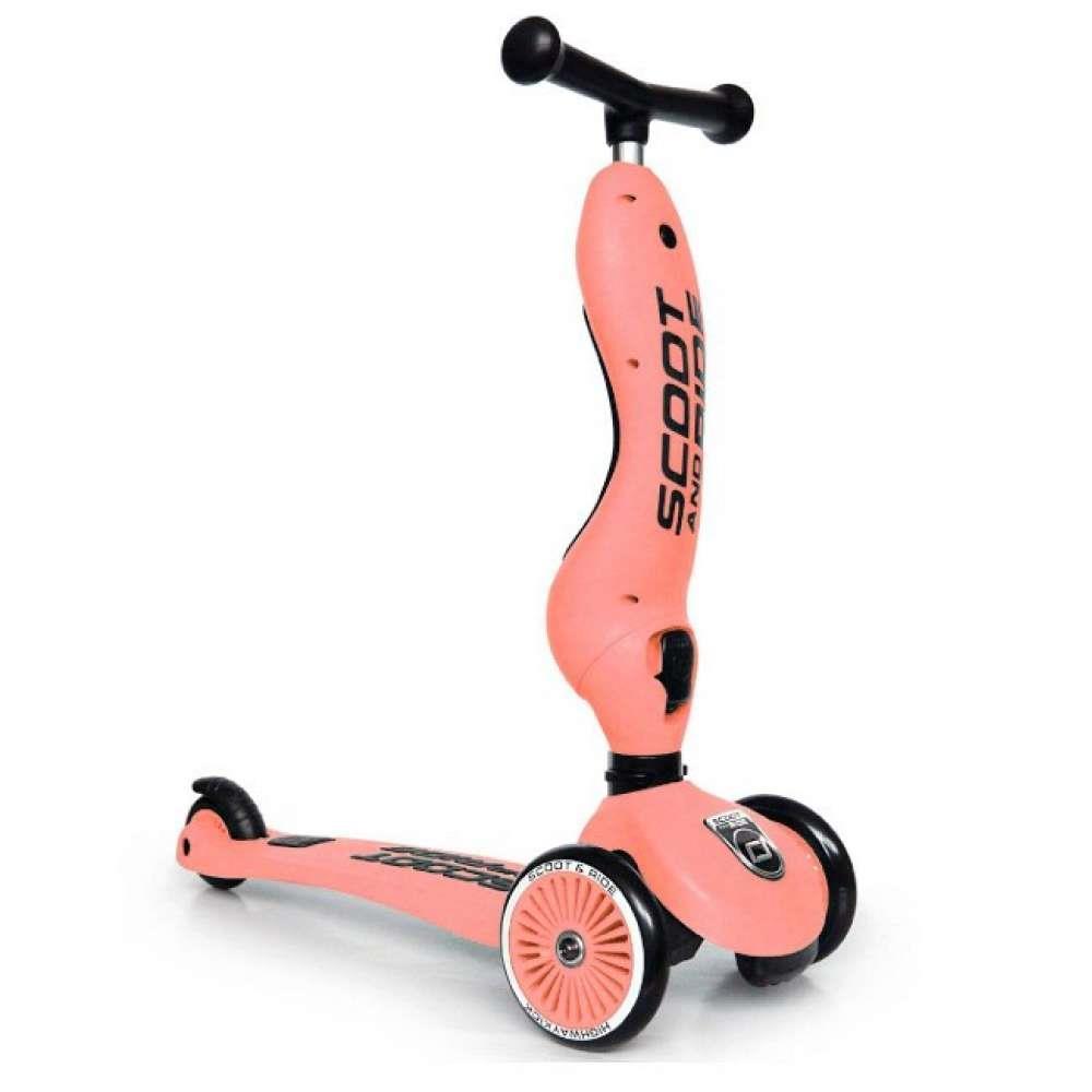 Scoot and Ride Trotinete 2 em 1 Highwaykick One Peach