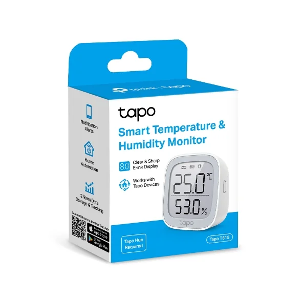 SENSOR DE TEMPERATURA E HUMIDADE SMART HOME TAPO T315