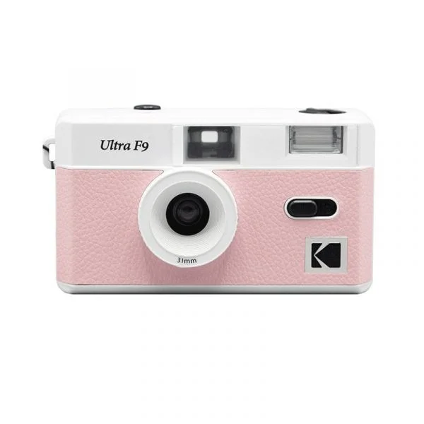 Kodak Câmera Analógica Ultra F9 Rosa Lente 31mm f/9 Flash