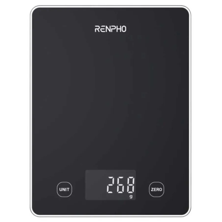 Balança de Cozinha Renpho Calibra 1L Smart Nutrition Scale Preto