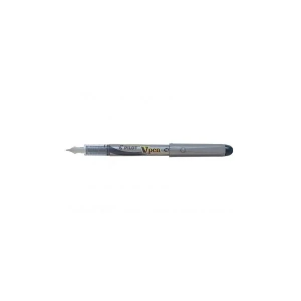 Caneta Tinta Permanente V-Pen Prata Preto