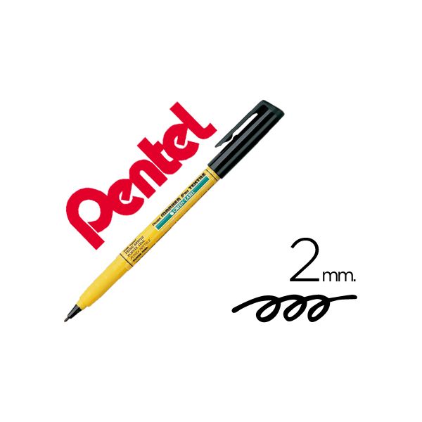 Pentel Marcadores para Tecido Preto 12 un.