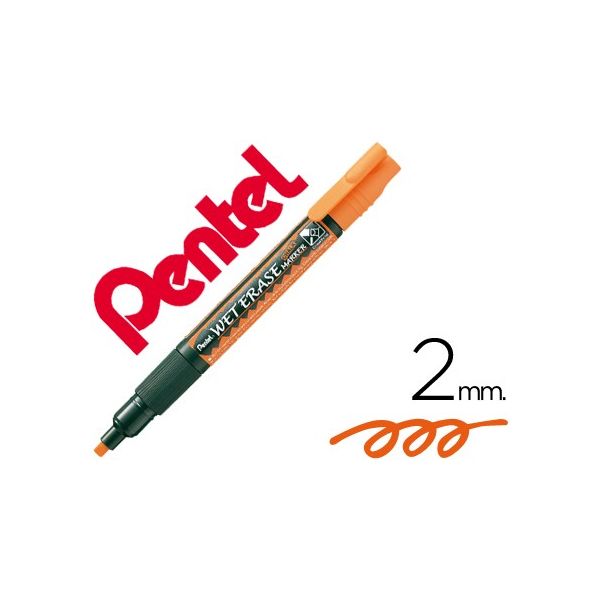 Pentel Marcador SMW26 Wet Erase Laranja 12 Unidades