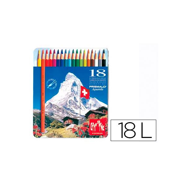 Caran d'Ache Prismalo Caixa Metálica 18 un.