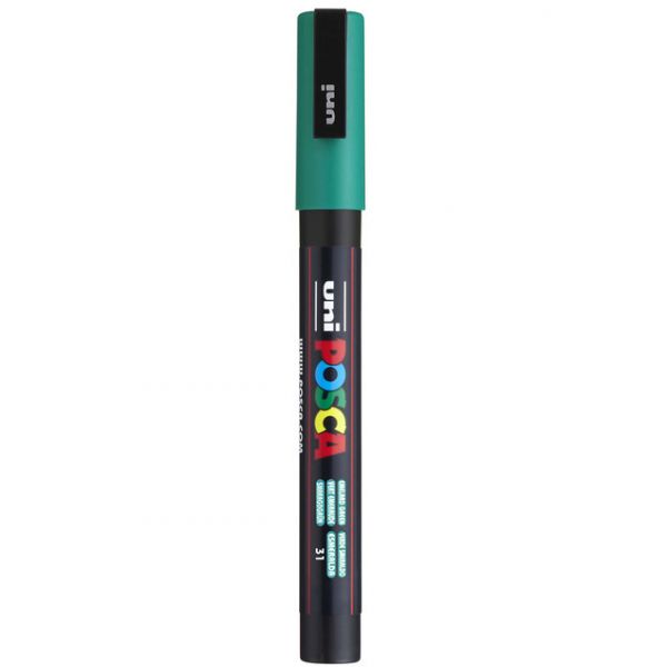 Uni Marcador Posca PC-3M Verde Esmeralda