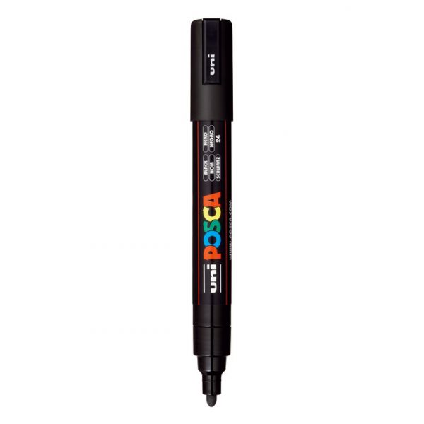 Uni Marcador Posca PC-5M Preto 1 Un.