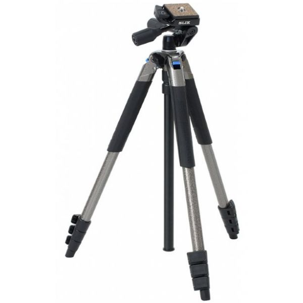 SLIK Tripé Sprint PRO III 3Way Alu 4 secções Cinza Metal