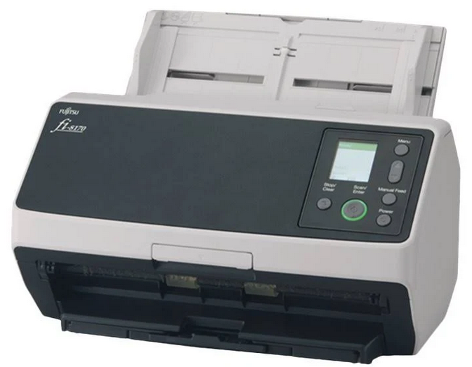 Fujitsu Fi-8170 Adf + Scanner de Alimentação Manual 600 X 600 Dpi A4 Preto Cinzento