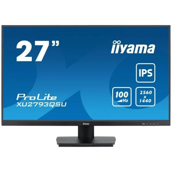 Monitor iiyama 27" 2560x1440 100Hz IPS LED FreeSync Colunas USB HDMI DisplayPort VESA