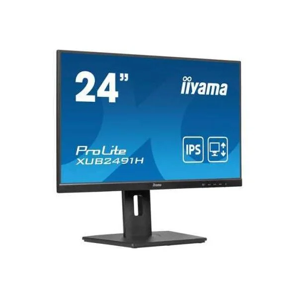 Monitor IIYAMA 24" ProLite XUB2491H-B1 Full HD 100Hz IPS Suporte Ajustável HDMI DisplayPort