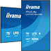 iiyama LH7575UHS-B2AG ecrã de sinalização Plasma digital 190,5 cm (75") LCD Wi-Fi 500 cd/m² 4K Ultra HD Preto Processador built-in Android 11 24/7