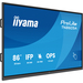iiyama TN8605A-B1AG ecrã de sinalização Plasma interativo 2,17 m (85.6") 500 cd/m² 4K Ultra HD Preto Ecrã táctil